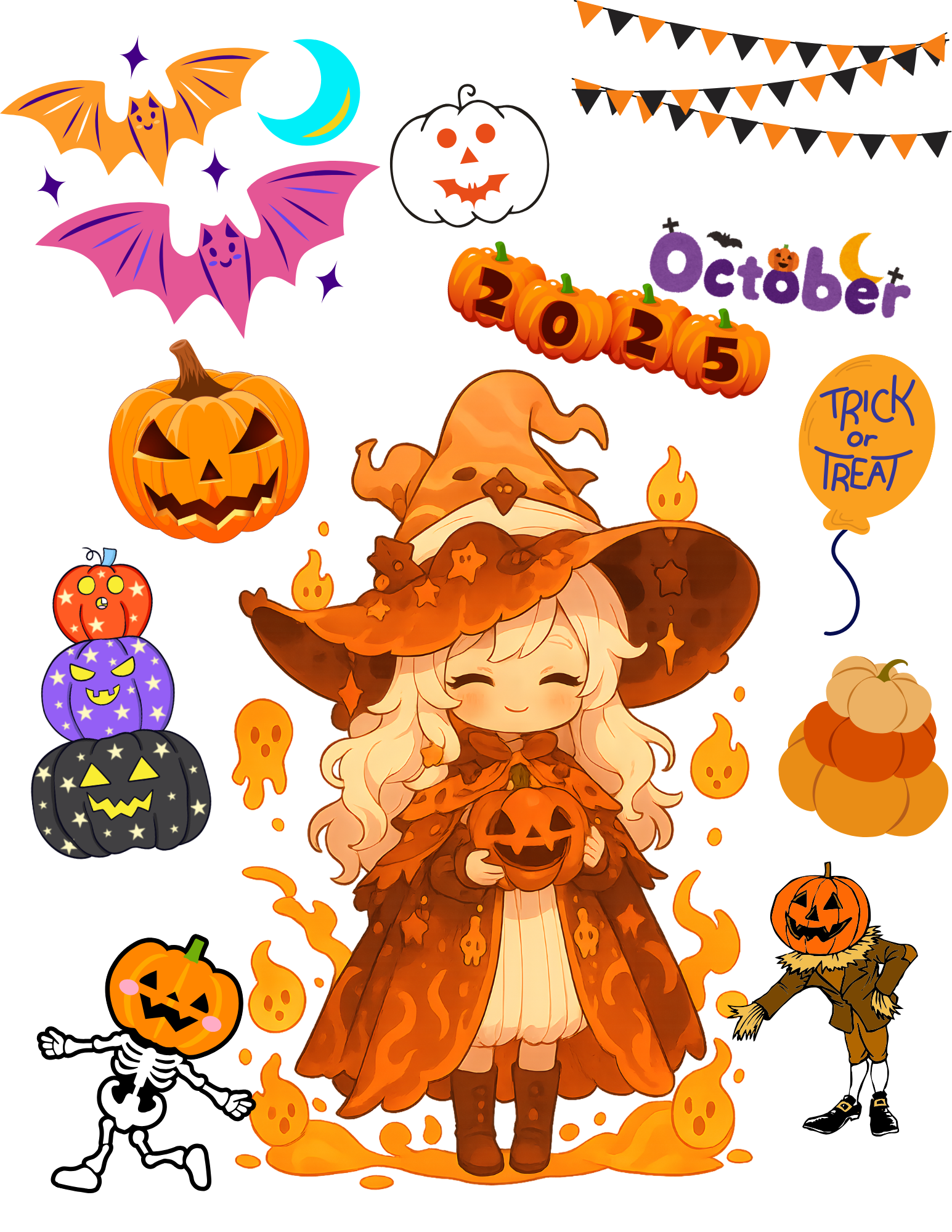 Happy Halloween Pages - PrintJoyTeenz